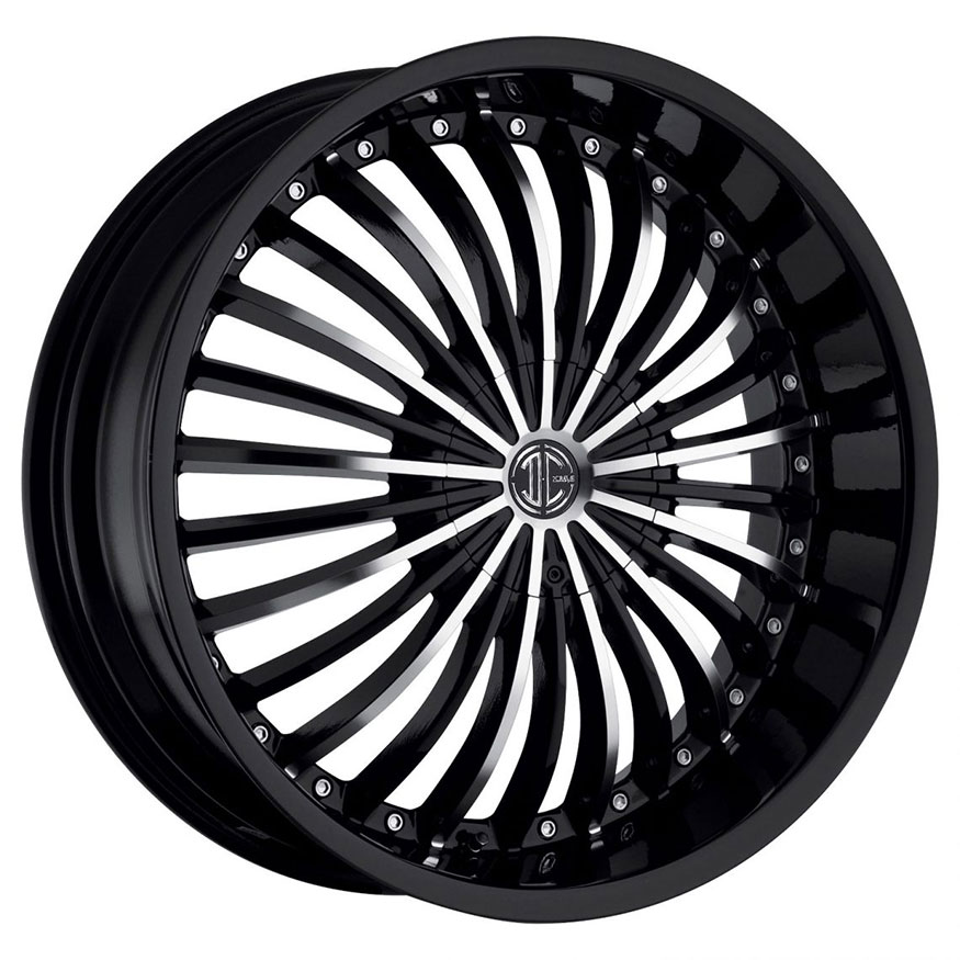 2Crave No.13 Wheel Rim 20x8 5x114.3 ET+40mm 72.56mm Glossy Black/ Machined Face