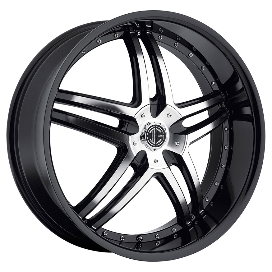 2Crave No.17 Wheel Rim 22x9 5x115/5x120 ET+15mm 74.10mm Glossy Black/ Machined Face