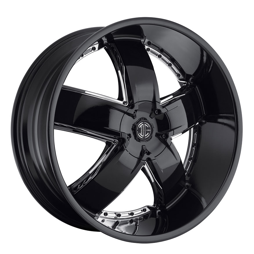 2Crave No.18 Wheel Rim 24x9.5 ET+15mm 78.30mm Glossy Black/ Machine Spoke