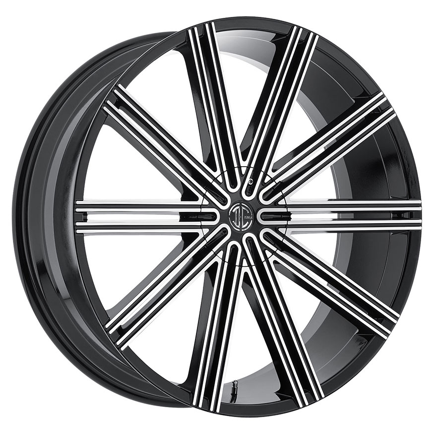 2Crave No.37 Wheel Rim 20x8.5 5x114.3 ET+40mm 74.10mm Glossy Black/ Machined Face