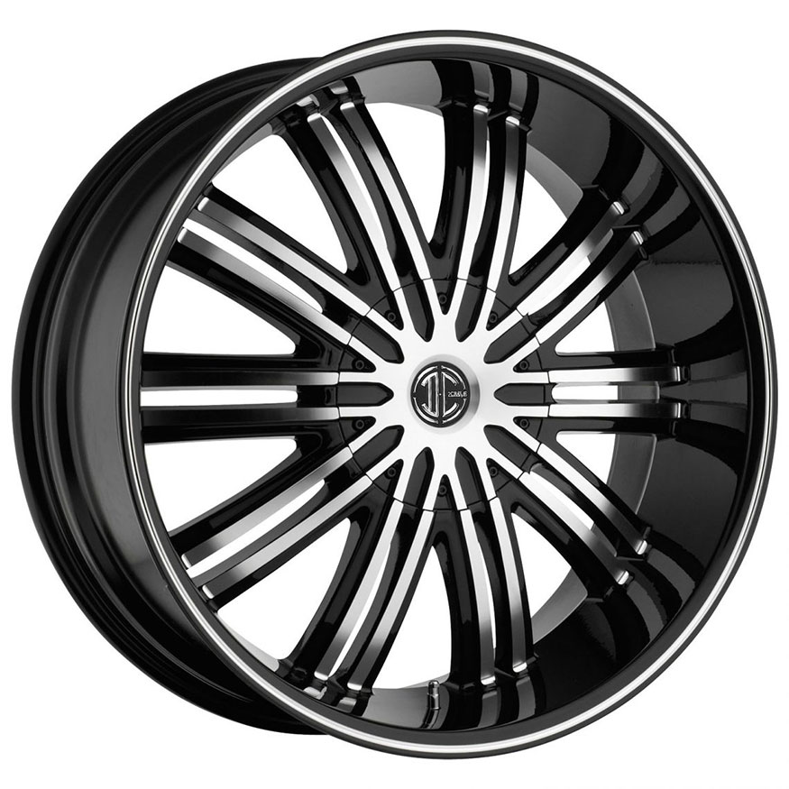 2Crave No.7 Wheel Rim 20x9.5 5x114.3/5x127 ET+30mm 83.70mm Glossy Black/ Machined Face & Lip