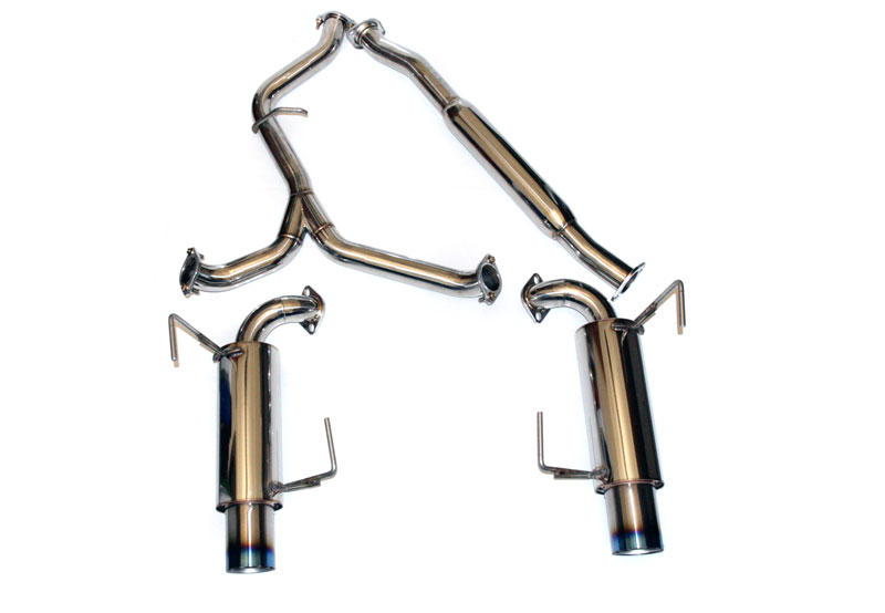 Agency Power Ti Tip TurboBack Dual Exhaust System Subaru WRX Sedan 08-12 