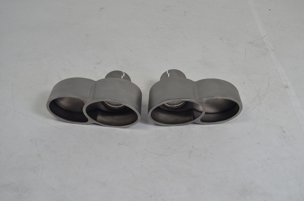 Agency Power Quad Oval Exhaust Tips Satin Titanium Porsche 997 Turbo 07-09 