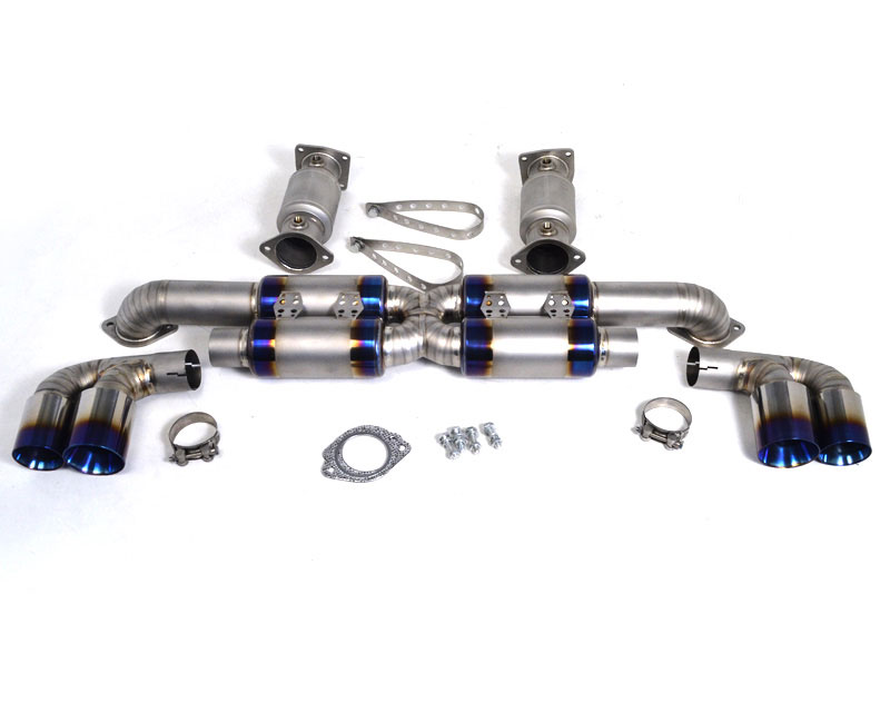 Agency Power Colored Titanium X-Pipe Exhaust Muffler System Porsche 996 Turbo 01-05 