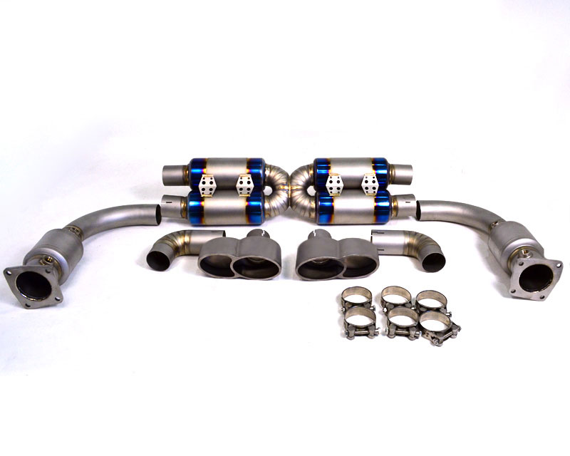 Agency Power Titanium Muffler Exhaust System Porsche 997 Turbo 07-09 