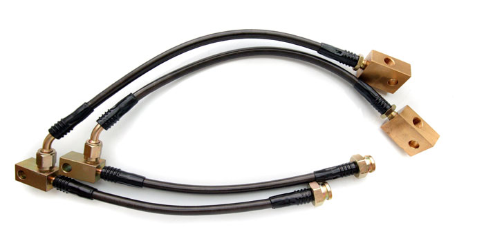 Agency Power Front Steel Braided Brake Lines (Brembo) Nissan 350Z Z33 03-08 
