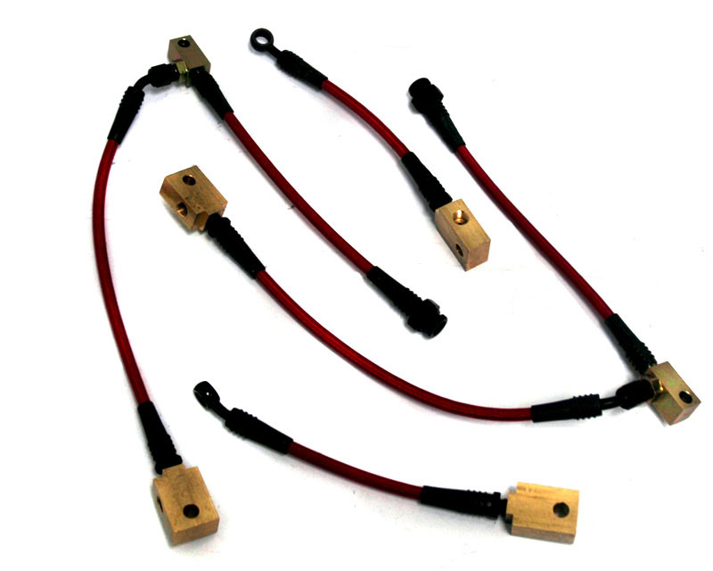 Agency Power Front Steel Braided Brake Lines Nissan 370Z 09-14 