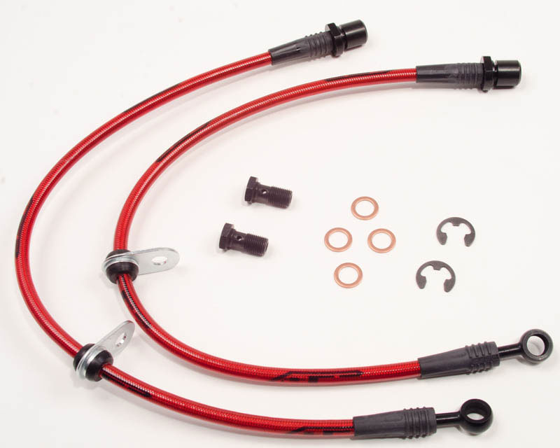 Agency Power Front Steel Braided Brake Lines Subaru WRX 02-05 