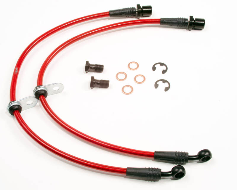Agency Power Front Steel Braided Brake Lines Subaru WRX 06-12 STI 04-12 