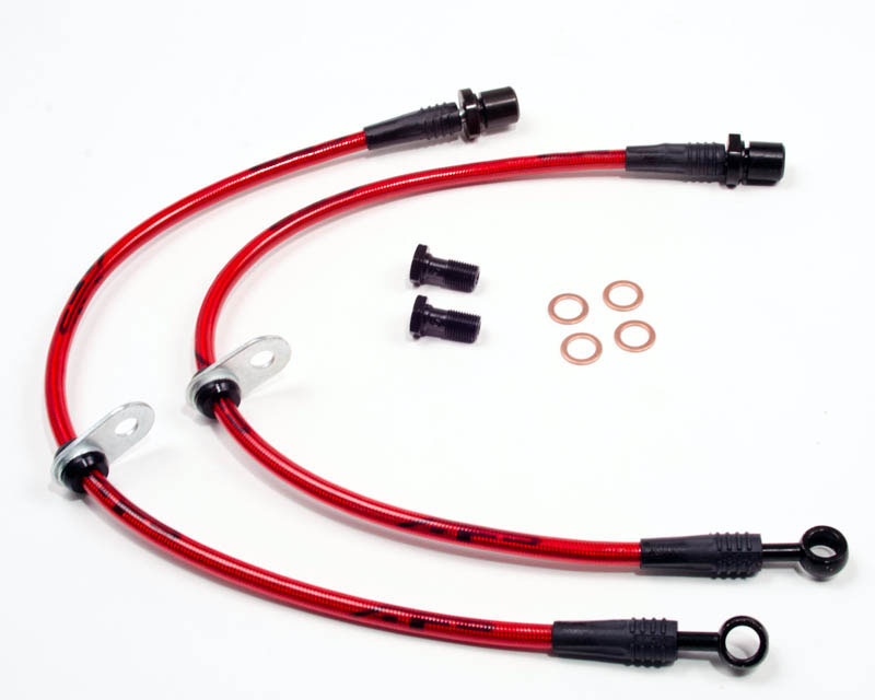 Agency Power Front Steel Braided Brake Lines Subaru WRX 08-12 