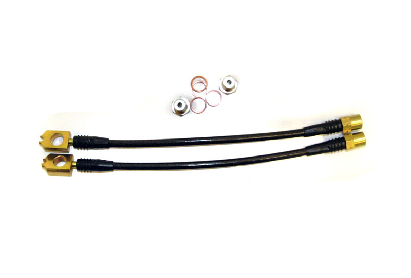Agency Power Rear Steel Braided Brake Lines Audi A4 B6 B7 02-07 