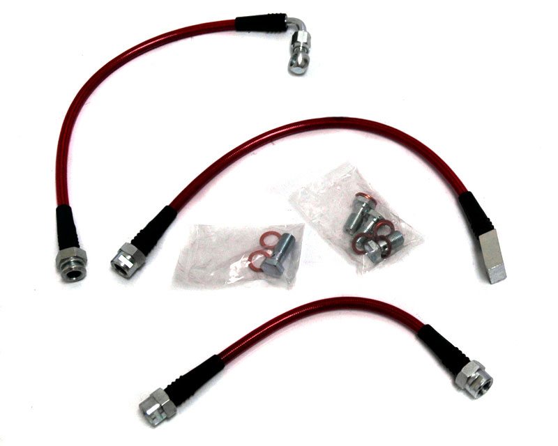 Agency Power Rear Steel Braided Brake Lines Cadillac CTS-V 04-06 