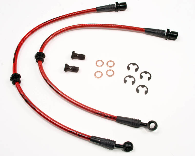Agency Power Rear Steel Braided Brake Lines Subaru WRX 02-05 