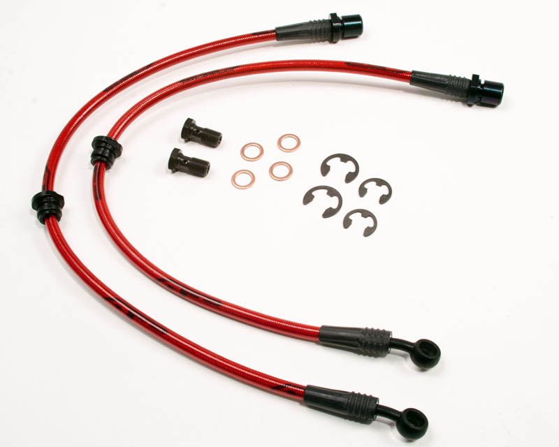 Agency Power Rear Steel Braided Brake Lines Subaru WRX 06-12 STI 04-12 