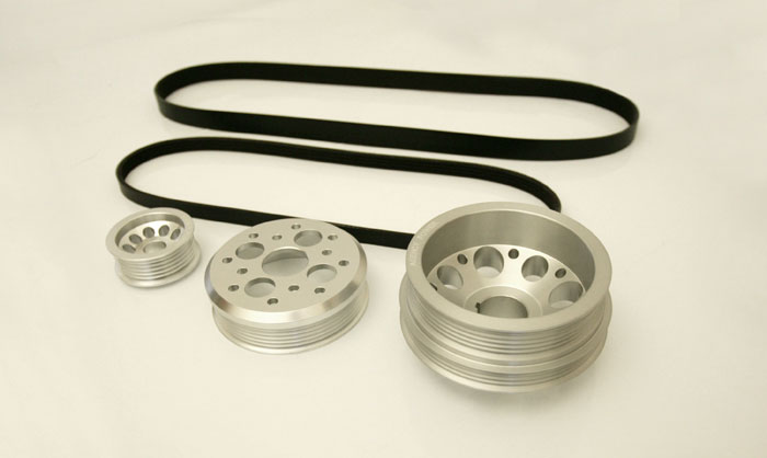 Agency Power 3pc Underdriven Pulley Kit Nissan 350Z Infiniti G35 Z33 03-05 