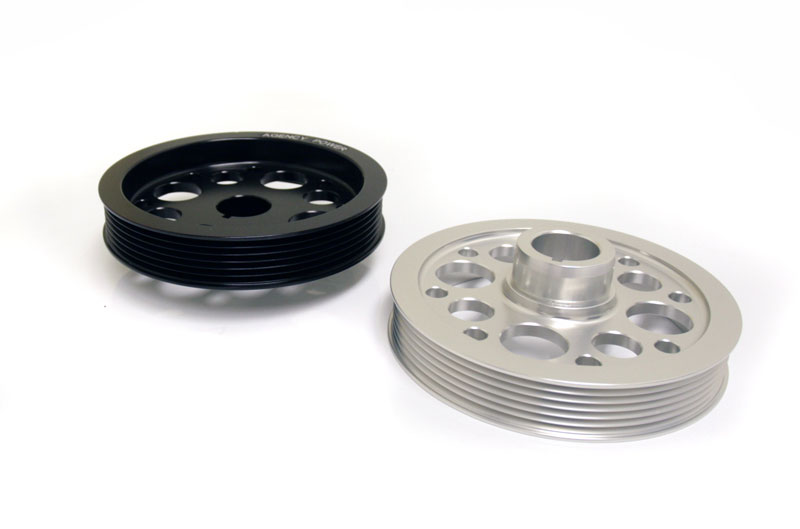 Agency Power Lightweight Race Crank Pulley Mitsubishi EVO X 08-12 