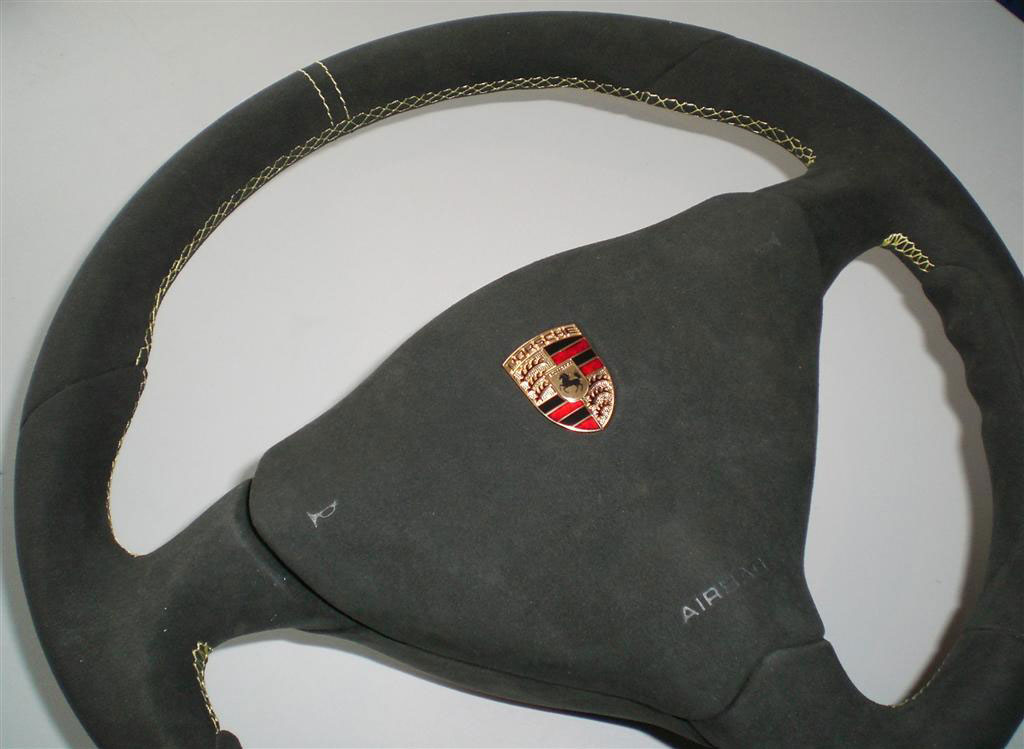 Agency Power Sport Steering Wheel Triangle Airbag Full Alcantara Porsche 996 98-04