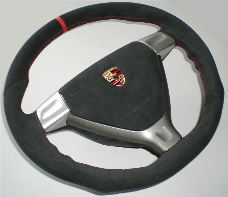 Agency Power Sport Steering Wheel Triangle Airbag Full Alcantara Porsche 997 987 05-09