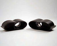 Agency Power Quad Oval Exhaust Tips Porsche 997 Turbo 07-09 