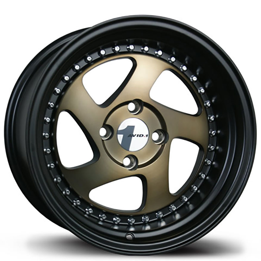 AVID1 AV 19 Wheel Rim 15x8 4x100 ET25 73.1 Bronze/Black Lip