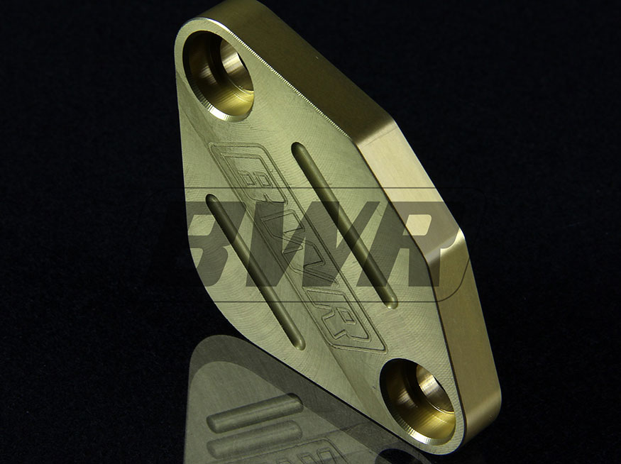 Blackworks Racing EGR Block Off Plate - Gold