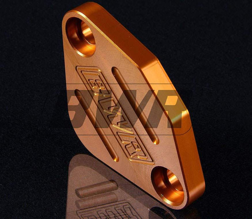 Blackworks Racing EGR Block Off Plate - Orange