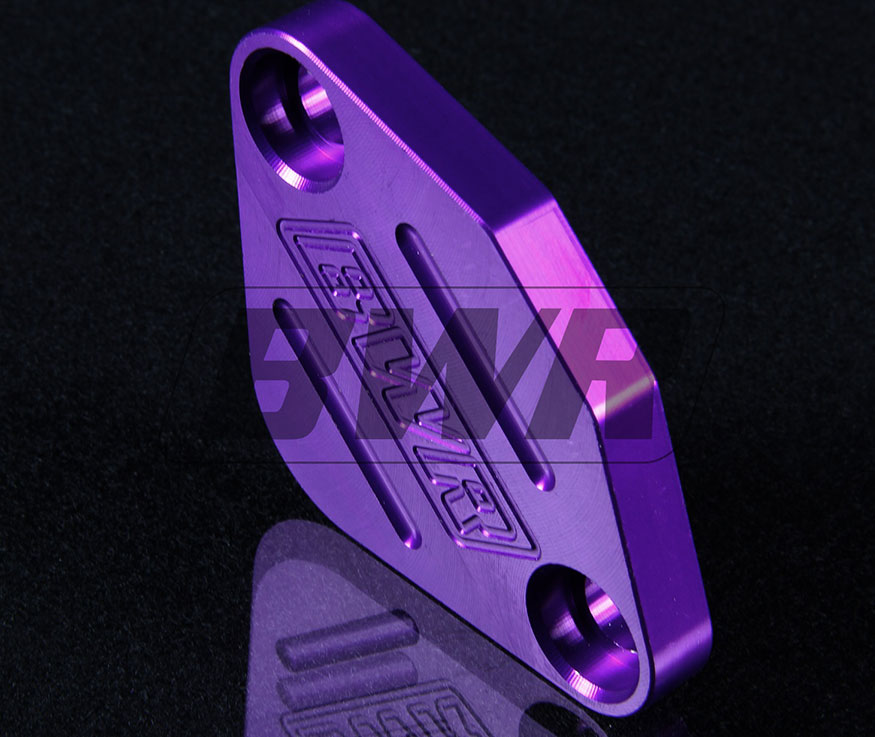 Blackworks Racing EGR Block Off Plate - Purple