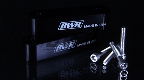 Blackworks Racing Hood Risers (Pair) Black