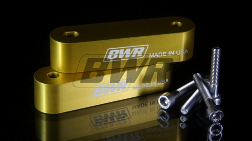 Blackworks Racing Hood Risers (Pair) Gold