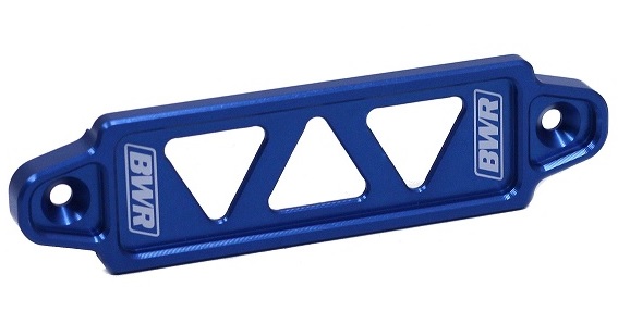 Blackworks Racing Billet Battery Tie Down, EG,EK,DC + Others Blue