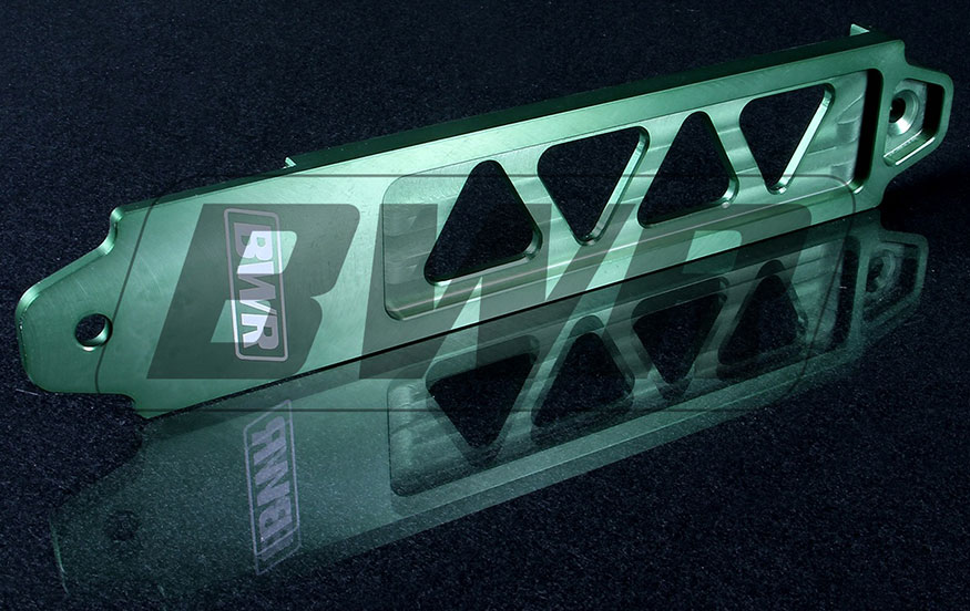 Blackworks Racing Billet Battery Tie Down, RSX/EP3 + Others Green