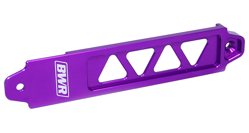 Blackworks Racing Billet Battery Tie Down, RSX/EP3 + Others Purple