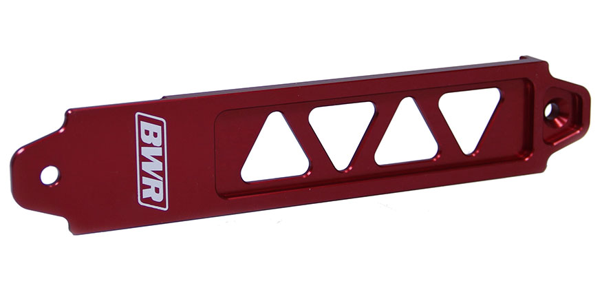 Blackworks Racing Billet Battery Tie Down, RSX/EP3 + Others Red