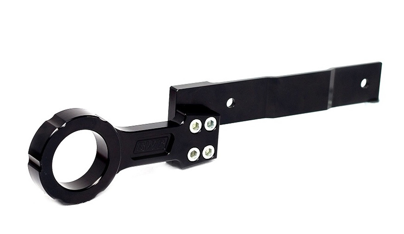 Blackworks Racing Mitsubishi EVO X 08-15 Billet Rear Tow Hook - Black