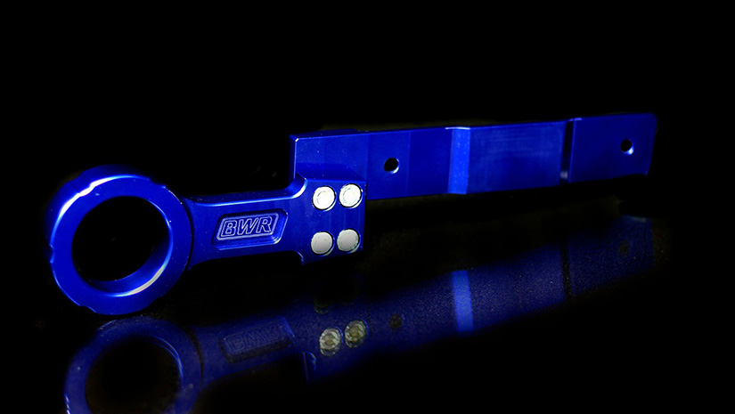 Blackworks Racing Mitsubishi EVO X 08-15 Billet Rear Tow Hook - Blue