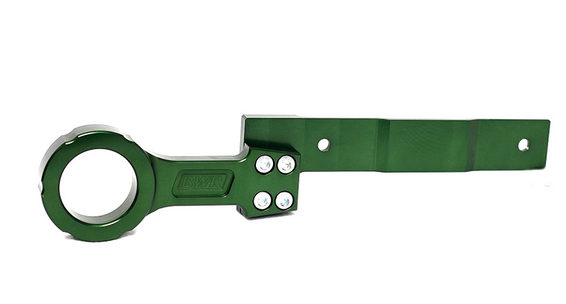 Blackworks Racing Mitsubishi EVO X 08-15 Billet Rear Tow Hook - Green