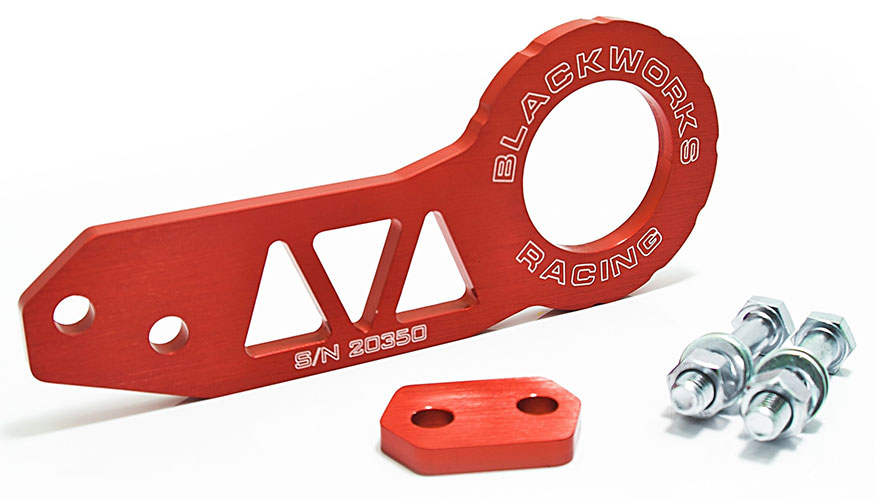 Blackworks Racing Rear Tow Hook - Red