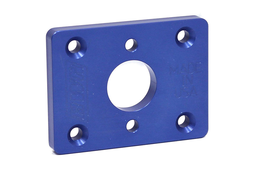 Blackworks Racing Brake Booster Delete Plate - Blue