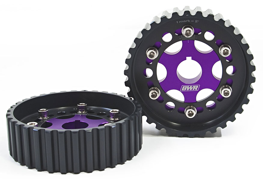 Blackworks Racing Adjustable Cam Gears B-Series - Purple