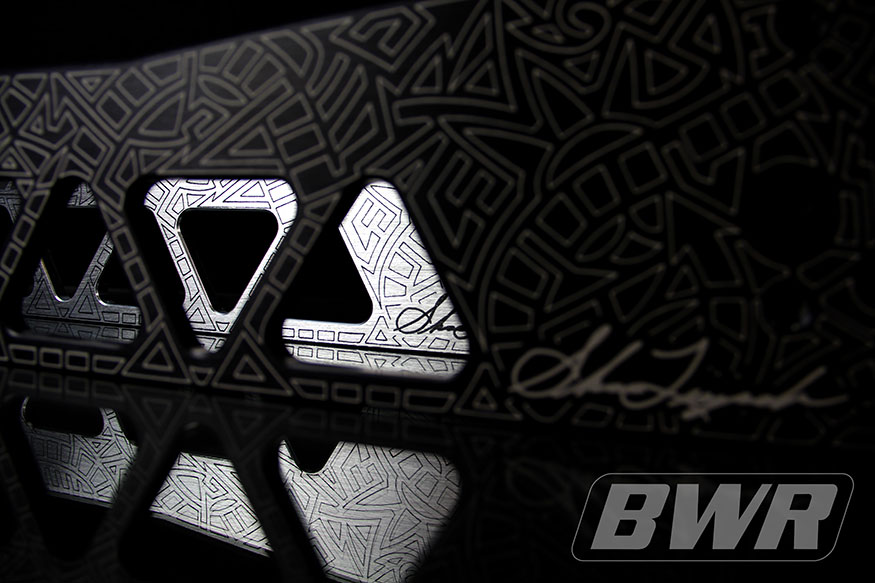 Blackworks Racing Subframe Brace: Civic 96-00 (SL Limited Engraved Series) (Black)