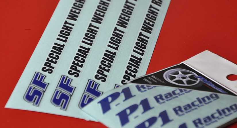 Buddy Club P1 Racing Wheel Decal "SF"
