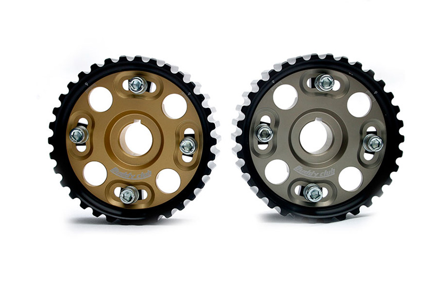 Buddy Club Racing Spec Cam Gear B16/18 Titanium/Gold (Pair)