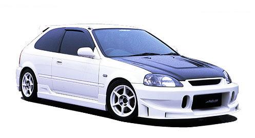 Buddy Club Side Skirts EK Hatch 96-00