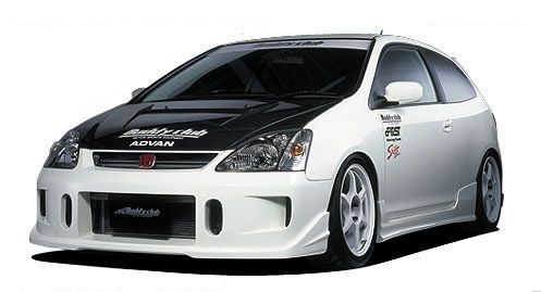 Buddy Club Side Skirts Civic EP3 02-05 3D Si