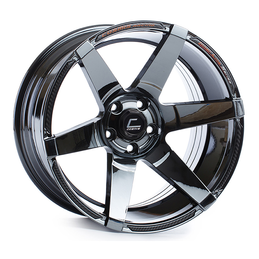 Cosmis Racing S1 Wheel Rim 18x9.5 5x114.3 ET15 Black Chrome 