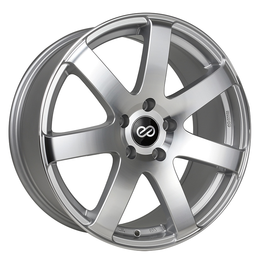 Enkei BR7 Wheel Rim 18x8 5x100  ET45 72.6 Silver Machined