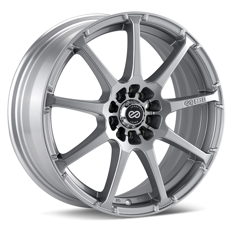 Enkei EDR9 Wheel Rim 17x8 5x105 5x110 ET38 72.6 Silver