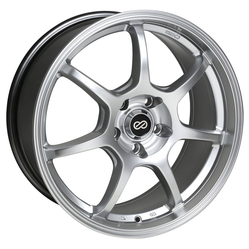Enkei GT7 Wheel Rim 18x8 5x100  ET45 72.6 Hyper Silver