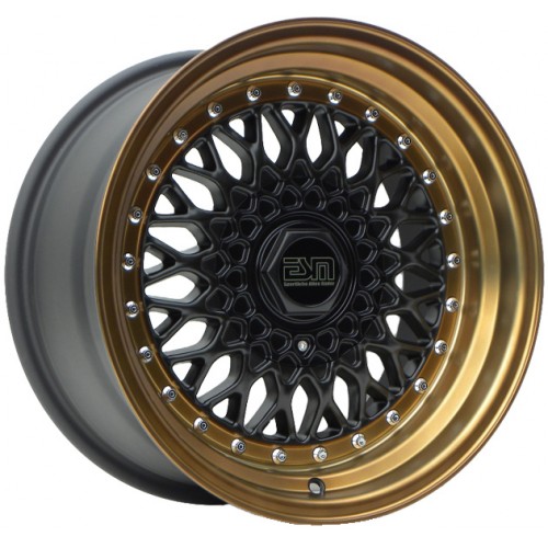 ESM 002R Wheel Rim 16x8 4x100 /5x100 ET20 57.1  Matte Black/ Bronze Lip