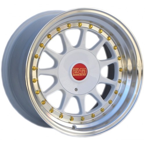 ESM 003R  Wheel Rim 16x8 5x112/5x120 ET20 72.6 White/ Machined Lip